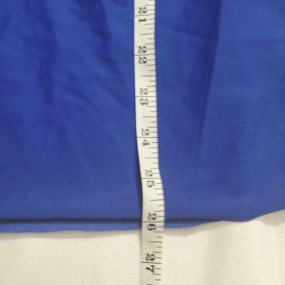 ECO SWIM‎ Womens Coverup XSmall Blue Swimsuit Ruffled Strapless Cinched Strechy - Picture 6 of 11